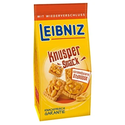 Abbildung von Leibniz Knusper Snack Karamelisierte Erdnüsse, 5er Pack (5 x 175g)