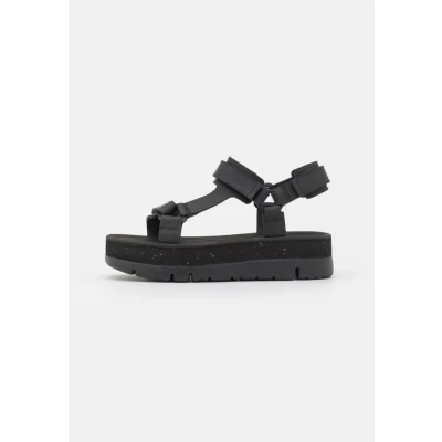 Abbildung von Camper Oruga UP Plateausandalette, Damen, Größe: 38, Black Schuhe