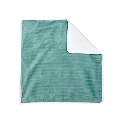 Abbildung von KraftKids Wickeltischunterlage Cord Breitcord Mint, Windelmatte aus 100% Baumwolle, wasserundurchlässige Reise Wickelunterlage