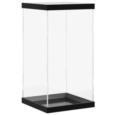 Abbildung von vidaXL Vitrine, Schaukasten Staubschutz, Sammlervitrine für Sammlerstücke Spielzeug Figuren, Ausstellungsbox Acrylbox, Transparent Acryl