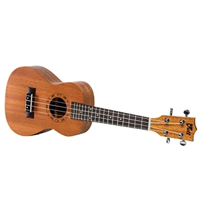 Abbildung von VOLT by Voggenreiter Ukulele Valencia, Größe: Tenor, laminierte Decke Mahagoni, Griffbrett: Palisander, edle Lackierung, Schalloch Gravur, Länge: ca. 660 mm, mit Gurtknöpfen, inkl. gefütterte Tasche