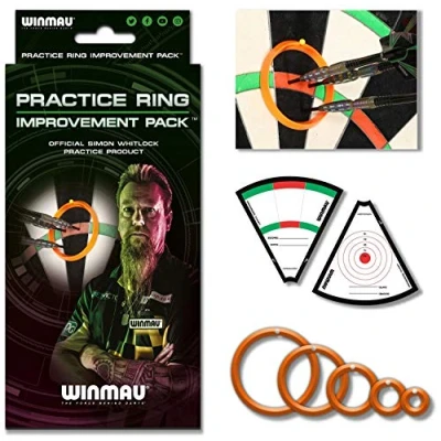 Abbildung von Winmau Dartscheibe Simon Whitlock Practice Rings Trainingsringe 8415, Dart Darts Training Ringe