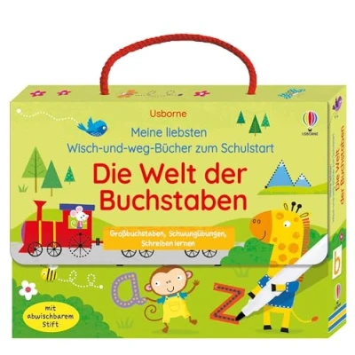 Abbildung von Meine liebsten Wisch und weg Bücher zum Schulstart: Die Welt der Buchstaben: mit abwischbarem Stift Koffer voller Lernspaß Thema Buchstaben für Kinder ab 4 Jahren (Meine Bücher)
