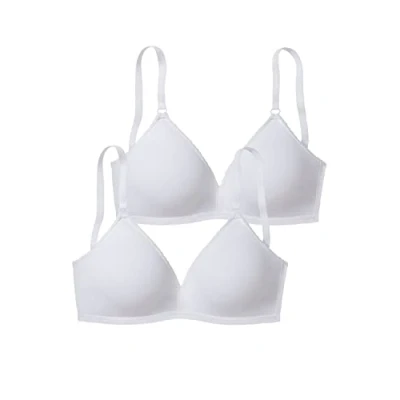 Abbildung von Lascana 2 PACK Triangel BH, Damen, Größe: 80B, Weiß
