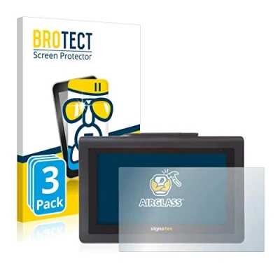Abbildung von BROTECT Schutzglas für Signotec Signature Pad Delta (3 Stück) Schutzfolie Panzer Folie Glas [Extrem Kratzfest 9H, Anti Fingerprint,