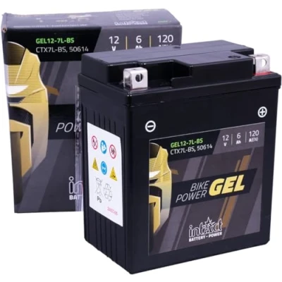 Abbildung von intAct Batterie Bike Power Gel geschlossen YTX7L BS 12V, 6Ah