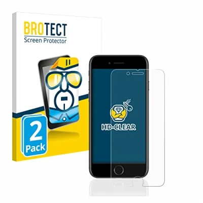 Abbildung von BROTECT (2 Stück Schutzfolie für Apple iPhone 7/8 Displayschutz Folie Ultra Klar