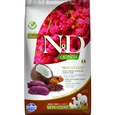 Abbildung von N&amp;D Quinoa DOG Skin&amp;Coat Hirsch &amp; Kokosnuss varianten 2,5 kg