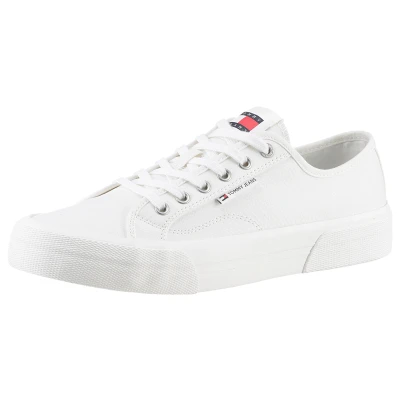 Abbildung von Tommy Jeans Sneaker &quot;TJM LACE UP CANVAS COLOR&quot;, mit Label, Freizeitschuh, Halbschuh, Schnürschuh