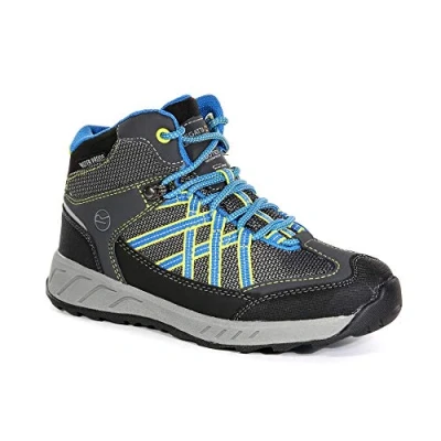 Abbildung von Regatta Samaris wasserdichte Kinder Wanderschuhe. dunkelgrau