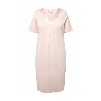 Abbildung von Ulla Popken Detail Vneck Nachthemd, Damen, Größe: 46/48, Baby pink