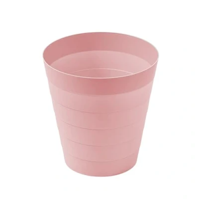 Abbildung von Sinoba Papierkorb moderner Mülleimer Papiereimer 6105 rund, Abfalleimer für Büro Kinderzimmer aus Kunststoff 9 Liter Höhe 25 cm