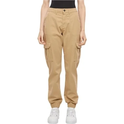 Abbildung von Urban Classics Twill Utility Cargohose, Damen, Größe: 28x28, Unionbeige