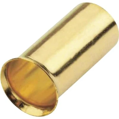 Abbildung von Sinuslive 16mm² Aderendhülsen 8 Stück vergoldet AE 16 Kabel Endhülsen