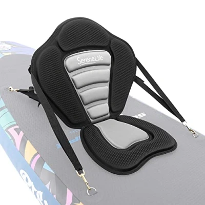 Abbildung von Kajak Sitz, SUP Sitz Universal Abnehmbar Einstellbar Kajaksitz Board Zubehör Stand Up Paddle Surfboard Gepolsterte 33x38cm, Rückenlehne 46x51cm, Kompatibel mit Kajak, Ruderbooten