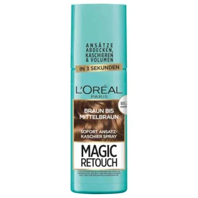 Abbildung von L&#039;Oréal Paris Ansatz Kaschierspray für stufenlose und natürliche Übergänge, Kaschiert Ansätze bis zur nächsten Haarwäsche, Magic Retouch, Braun Mittelbraun, 1 x 75 ml