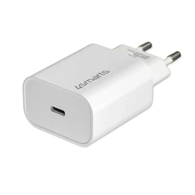 Abbildung von 4smarts Netzladegerät VoltPlug PD 20W Smartphone Ladegerät (Samsung Galaxy A02 A14 5G A32 A54 S21 S22 S23 + Ultra Google Pixel 6 7, USB C Netzteil Apple iPhone 11 12 13 14 15 Pro Max Plus)