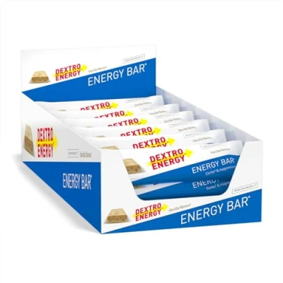 Abbildung von Dextro Energy Energieriegel Vanille Flavour Mit Protein Crispies 24x50g Vorteilspack 81 mg Magnesium pro Powerriegel