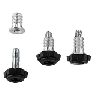Abbildung von SO TECH® Möbelfuß 10 Stück Verstellschraube M6 x 20,9 mm (Gesamtlänge 27,7 mm), (10 St), mit Einschlagmutter Verstellfüße Stellfüße Möbel Regulierschraube