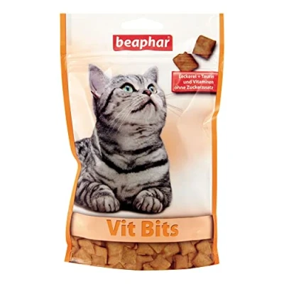 Abbildung von beaphar VIT Bits Für Katzen Zur Unterstützung der täglichen Vitaminversorgung Katzensnacks 1er Pack (1 x 150 g)