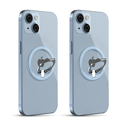 Abbildung von PROfezzion Magsafe Ring, Magnetische Telefonringhalterung Telefongriff für iPhone 16 Plus Pro Max 15 14 13 12 Serie&amp;Magsafe Case Car Mount(2PCS Blau)