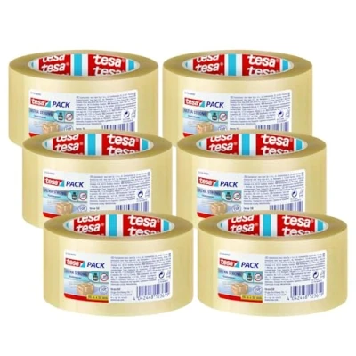 Abbildung von TESA ultra strong, 66 m, Transparent, PVC, Stark, 50 mm, 1 St