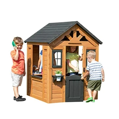 Abbildung von Backyard Discovery Sweetwater Spielhaus. Braun. mit Küche