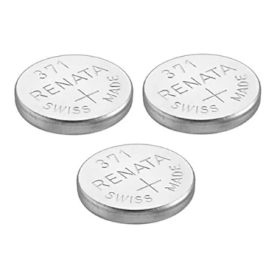 Abbildung von Renata Uhrenbatterie 371 oder SR920SW, Swissness, 1,5 V 3 x or SR 920 SW silber