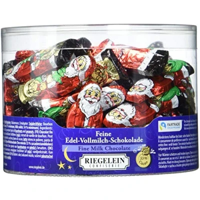 Abbildung von Riegelein Weihnachtsmann massiv 5.5 cm Fairtrade, 1er Pack (1 x 525 g)