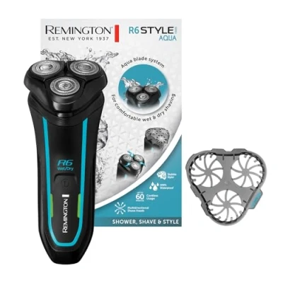 Abbildung von Remington Elektrorasierer R6000 Style Wasserdichtes Rasiersystem, Aufsätze: 1, Nass &amp; Trockenrasur, 100 % wasserdicht, mit 3 Tage Bart Styler