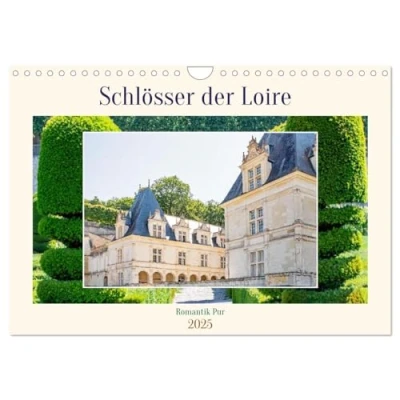 Abbildung von Schlösser der Loire Romantik Pur (Wandkalender 2025 DIN A4 quer), CALVENDO Monatskalender