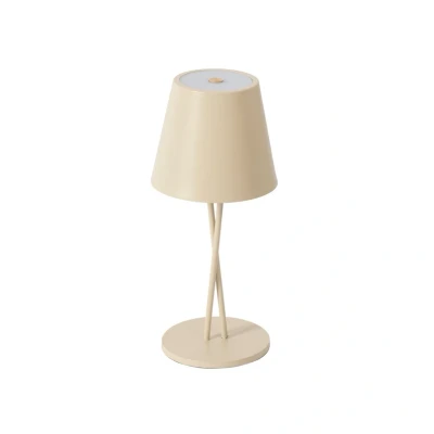 Abbildung von Lindby LED Akkutischleuchte Janea TWIN, beige, Metall