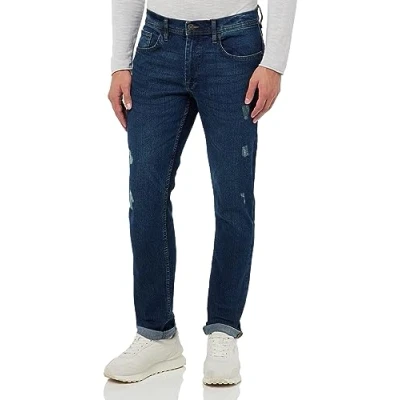 Abbildung von Blend Bhjetfit Jeans Straight Leg, Herren, Größe: 33x32, Denim middle blue