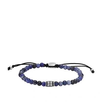 Abbildung von Fossil Armband silvercoloured, black, blue, Herren, Größe: One Size, Silver coloured, blue