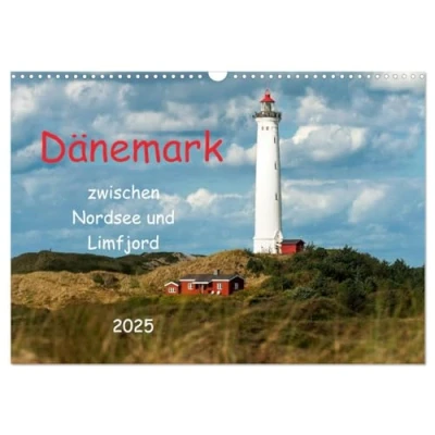 Abbildung von Dänemark zwischen Nordsee und Limfjord (Wandkalender 2025 DIN A3 quer), CALVENDO Monatskalender