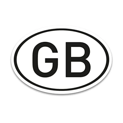 Abbildung von GB Aufkleber Länderkennzeichen Großbritannien Sticker 17,5 x 11,5 cm DIN genormt PKW LKW Wohnmobil Auto verpflichtend außerhalb der EU kfz720