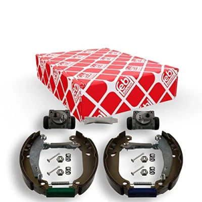 Abbildung von FEBI BILSTEIN 37229 Bremsensatz, Trommelbremse Hinterachse mit Radbremszylinder, Zubehör, Anbaumaterial RENAULT: Super 5 Schrägheck, CLIO 1