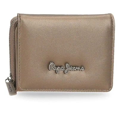 Abbildung von Pepe Jeans Ruby Geldbörse mit Geldbörse, Beige, 10 x 8 3 cm, Polyester und PU, 0,24 l von Joumma Bags, Talla única, Brieftasche
