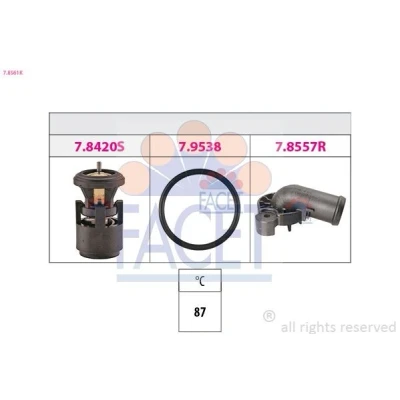 Abbildung von Thermostat, Kühlmittel FACET 7.8561K