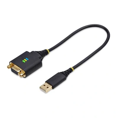 Abbildung von StarTech.com 30cm USB Null Modem Kabel, Seriell Adapter, COM Retention,FTDI, RS232, Wechselbare DB9 Schrauben/Muttern
