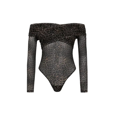 Abbildung von Hunkemöller Leopard Body Keisha Schwarz