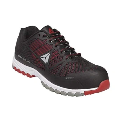 Abbildung von Deltaplus DSPORSPNR44 Halbschuhe Aus Polyurethan/Mesh Einsätzen S1P Hro Src, Schwarz Rot, Größe 44