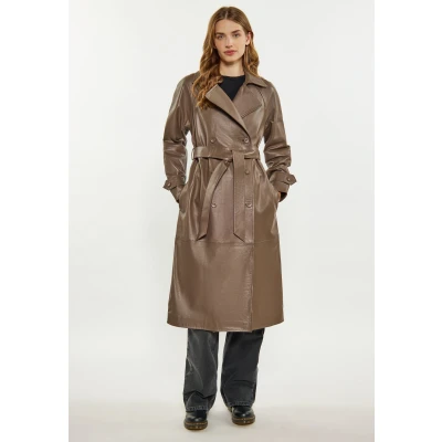 Abbildung von Dreimaster Trenchcoat, Damen, Größe: 42, Taupe