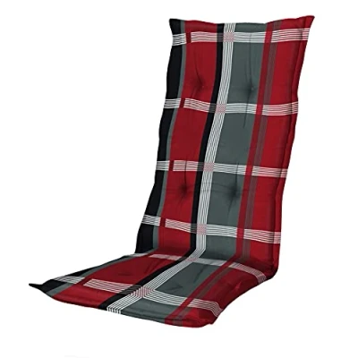 Abbildung von Madison Hochlehnerauflage B 253 Wide Red Gartenstuhl Auflagen Kissen Polster für Hochlehner, Hochlehner Stühle