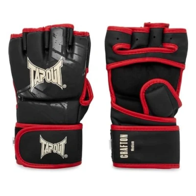 Abbildung von Tapout MMA Trainingshandschuhe aus Kunstleder (1 Paar) CRAFTON, Black/Red/Ecru, L, 960004