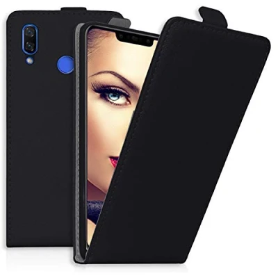 Abbildung von mtb more energy® Flip Case Tasche für Huawei P Smart Plus/Huawei nova 3, 3i (6.3&#039;&#039;) Schwarz Kunstleder Schutz Cover Hülle