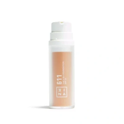 Abbildung von 3INA MAKEUP The 3 in 1 Foundation 611 Licht mit Unterton Neutral Grundierung Concealer &amp; SPF15 Vitamin C Vegan Cruelty Free