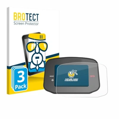Abbildung von BROTECT Schutzglas für PowaKaddy CT8 GPS (3 Stück) Schutzfolie Panzer Folie Glas [Extrem Kratzfest 9H, Anti Fingerprint, Ultra Transparent]