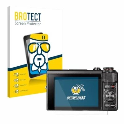 Abbildung von BROTECT Schutzglas für Canon PowerShot G7 X Mark II Schutzfolie Panzer Folie Glas [Extrem Kratzfest 9H, Anti Fingerprint, Ultra Transparent]