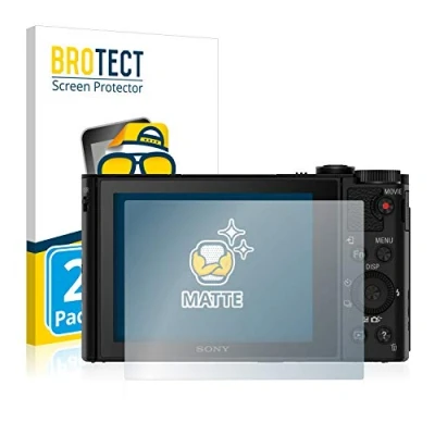 Abbildung von BROTECT Entspiegelungs Schutzfolie für Sony Cyber Shot DSC HX90V (2 Stück) Matte Displayschutz Folie, Anti Reflex, Fingerprint